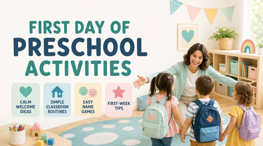 First day of preschool activities