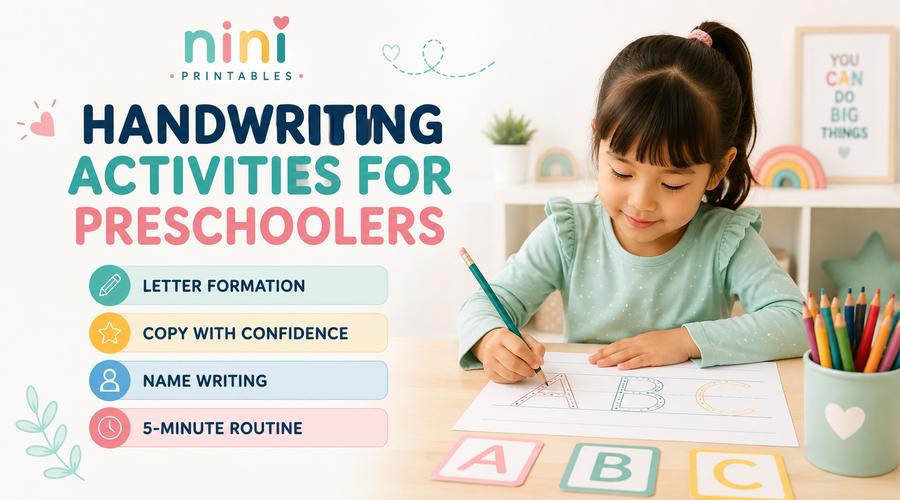 Handwriting activities for preschoolers