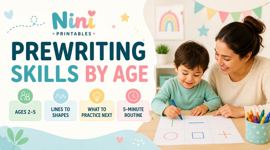 Prewriting skills by age